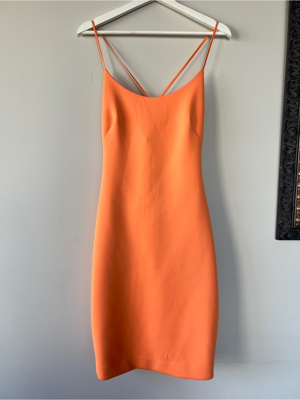 Guess by Marciano Orange Neoprene Bodycon Mini Dress